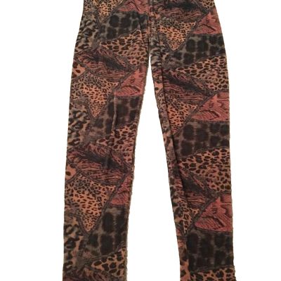 One Size Leggings Various Animal Print Patchwork Style Patterned